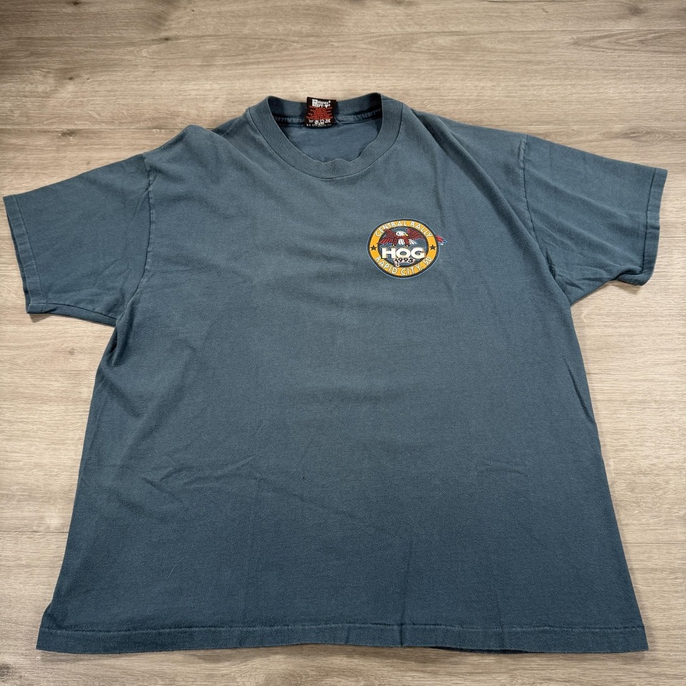 Vintage Harley-Davidson Shirt Mens XL HOG Rapid City 1995 Made in USA 90s - Picture 2 of 9